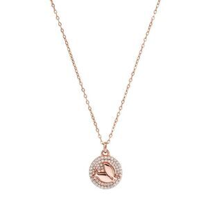 New! MICHAEL KORS Crystal Zodiac Pisces Gold-plated Sterling Silver Necklace
